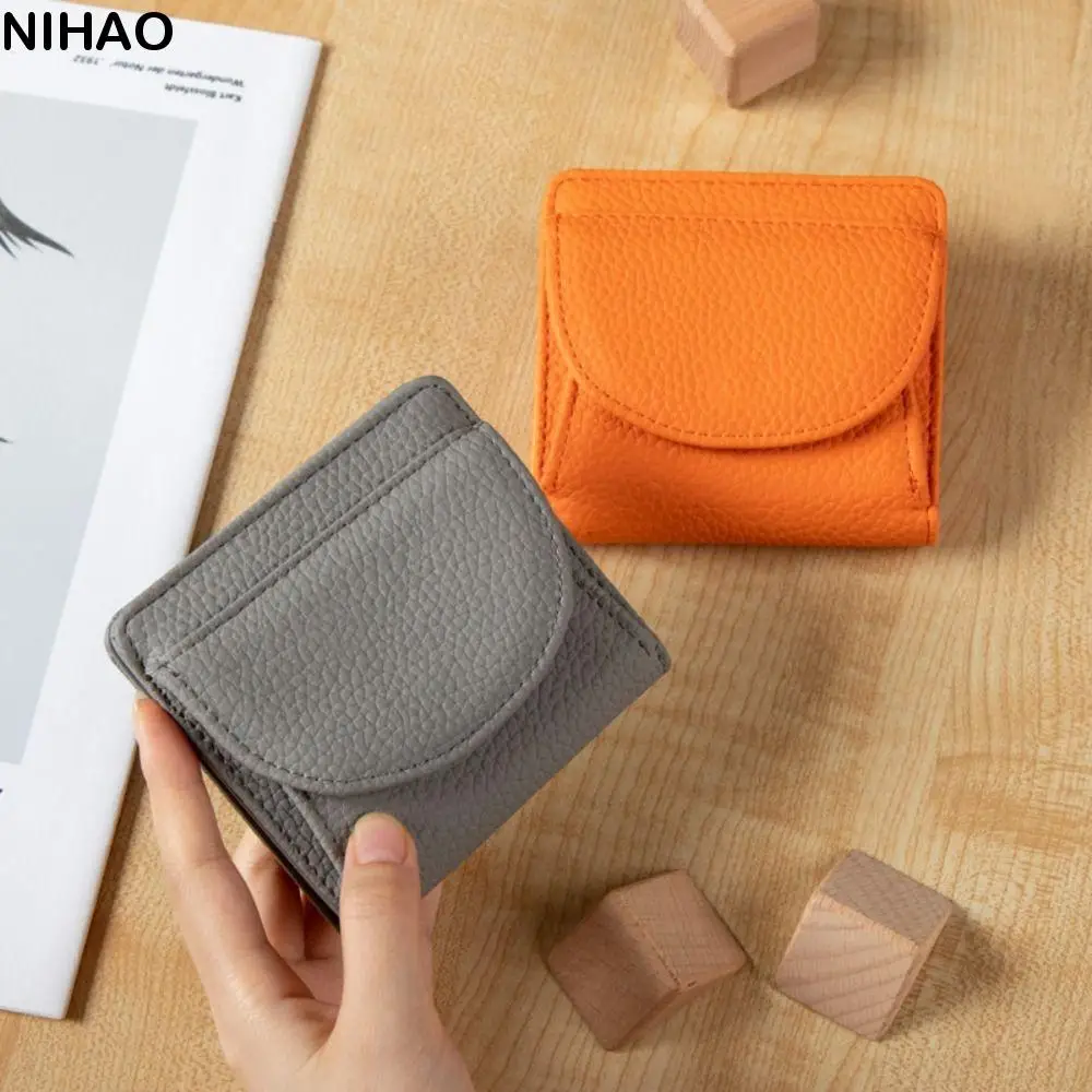 

Pocket Wallet Slim Design Leather Wallet Compact Size Short Style Business Card Holder Multi-Card Credit Card Holder Women