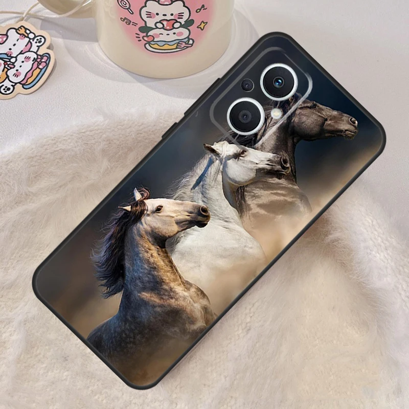 Horse Stallion Riding Colt Case For OPPO Reno 4Z 2Z 5Z 8T 10 4 5 6 7 8 Lite OPPO Find X3 Neo X2 Lite X5 X6 Pro Cover