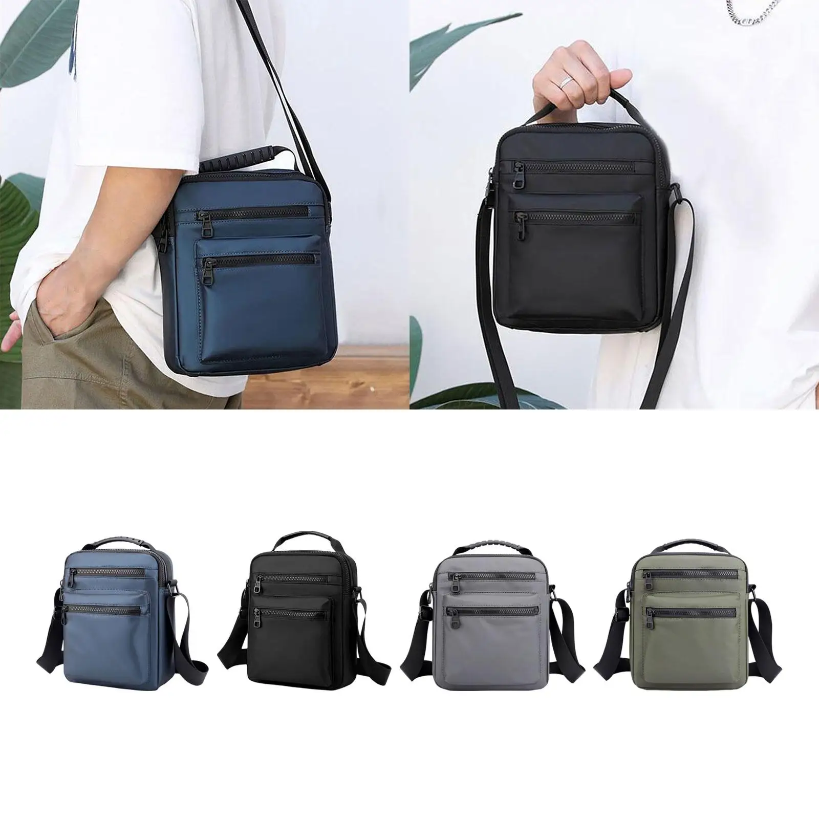 Men's Bag Shoulder Bags Gift for Family Friends Zipper Birthday Party Utility