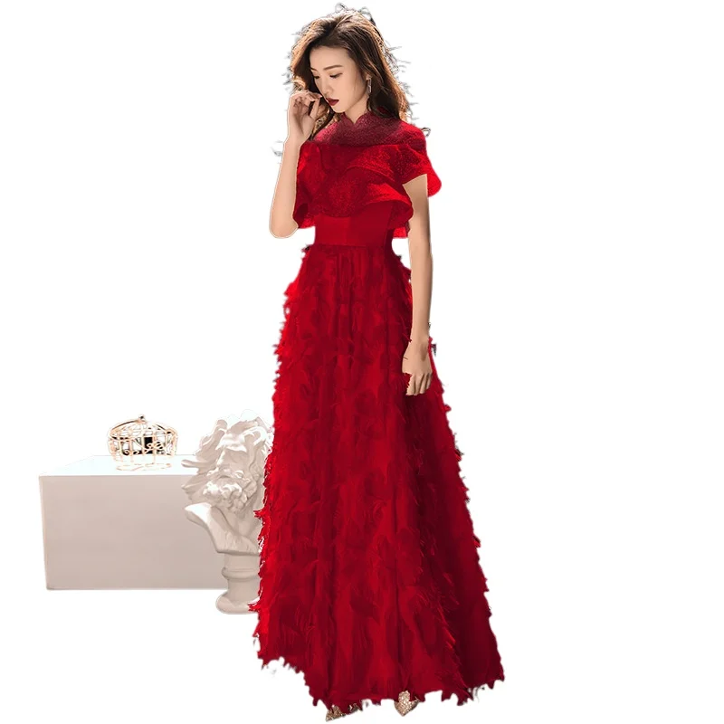Evening Gown for Women 2024 New Style Temperament, Medium To Long Style, Socialite Banquet, Annual Party Host, Bridesmaid Dress