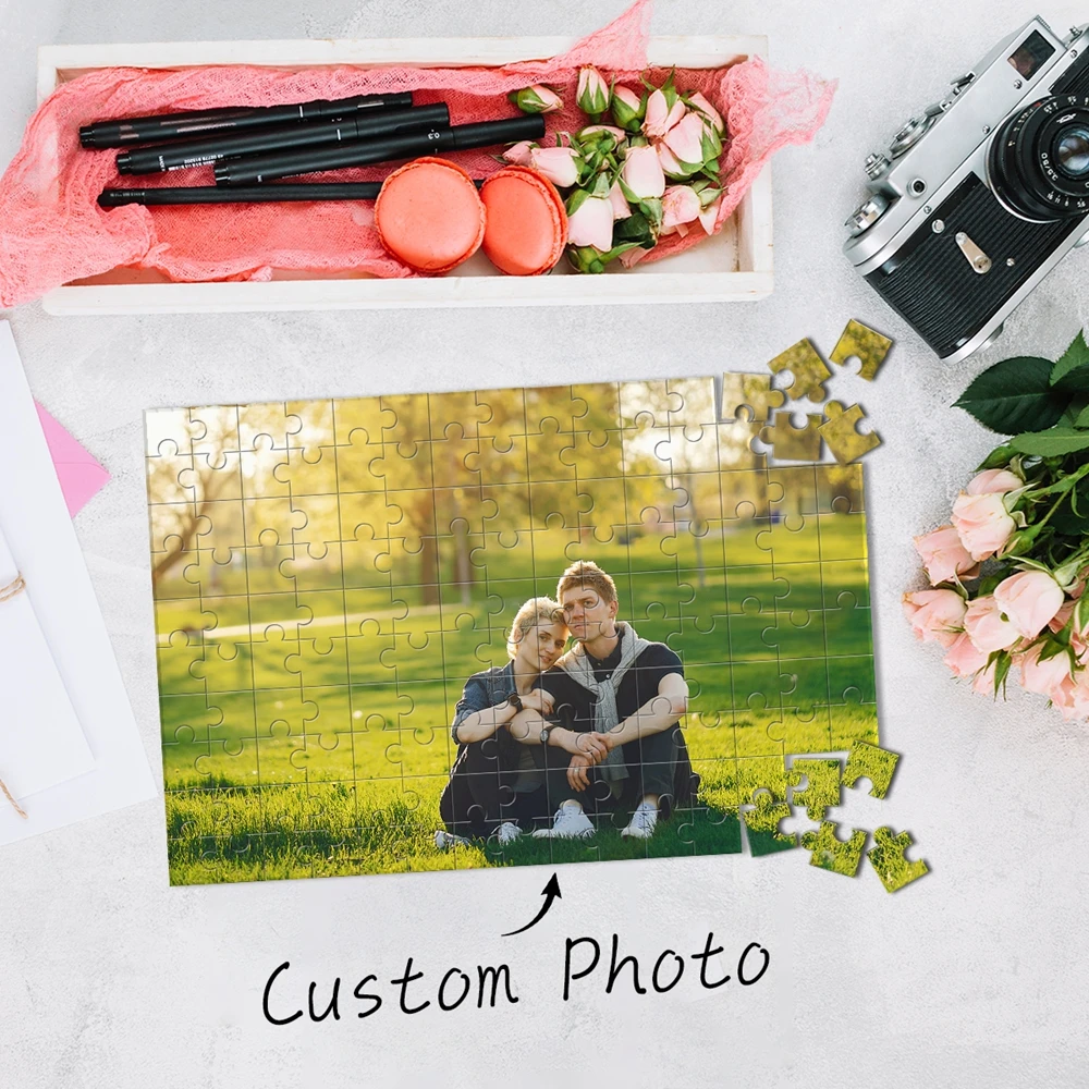 150/300/500pcs Cartoon Couple Customized Poster Puzzle For Children Toy Family Gift
