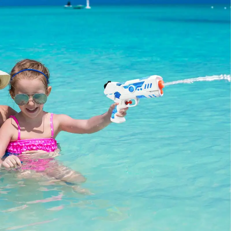 Pistolas de agua para niños, potente pistola de chorro de agua con capacidad de 250ML, juego de pistolas de agua para piscina de verano al aire libre, agua de playa