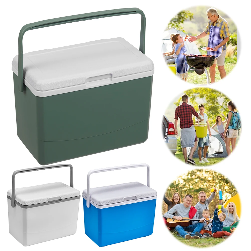 Nevera Portátil Aislada de 3L con Asa, Mini Congelador, Conservación del Calor, Caja de Aislamiento para Barbacoa, Camping y Eventos al Aire Libre
