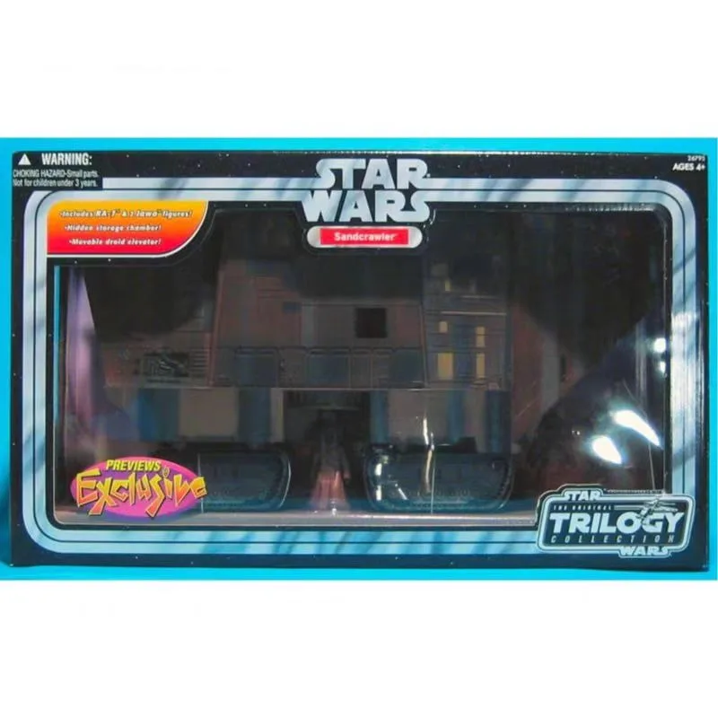 Original Hasbro Star Wars TRILOGY COLLECTION SANDCRAWLER Anime Figure Toy Collection Gift