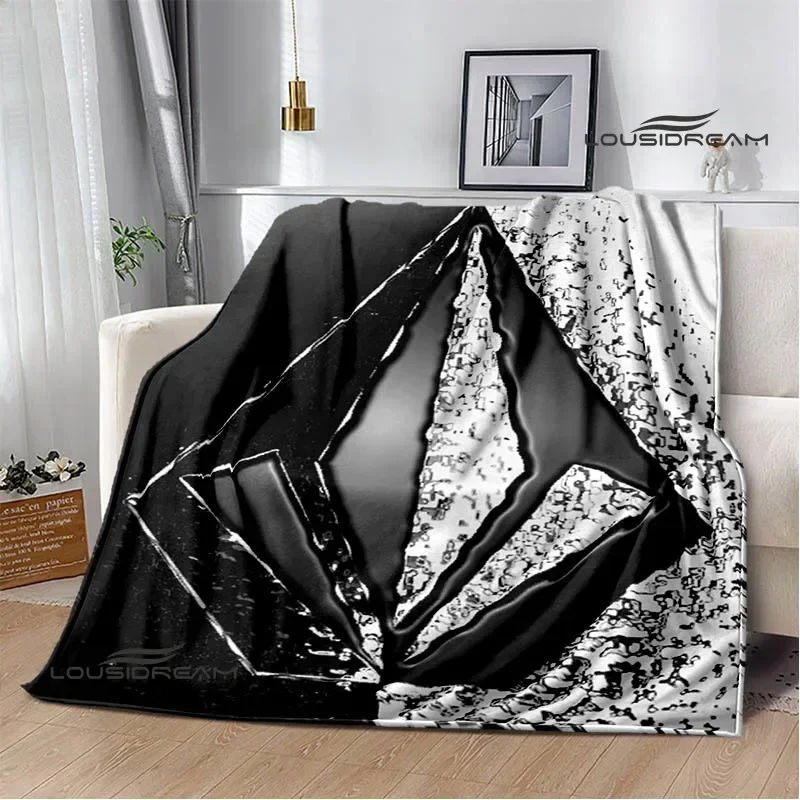 

V-VOLCOM LOGO Printed blankets Flannel Warm blanket Soft Cozy Blanket Travel Blankets bed linings cubre cama Birthday Gift