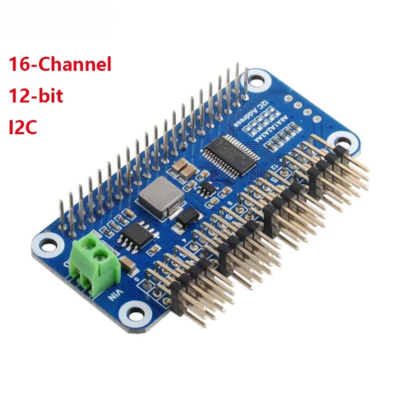 16 Channel Servo Driver HAT PWM Servo Motor Driver Module Shield Expansion Board Raspberry Pi RPI Zero WH 3B Plus 4B