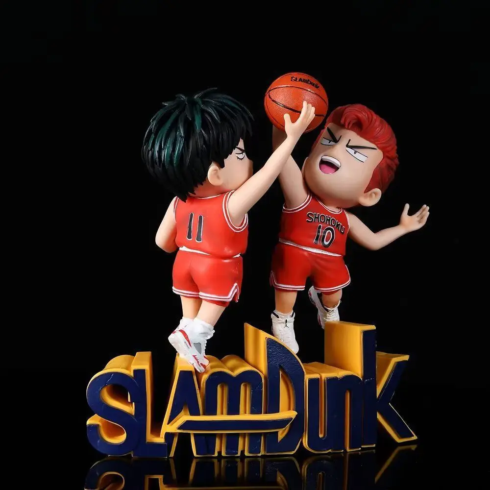 New Anime Figure Slam Dunk Shohoku Basketball Player Q Ver. Nationals Jump Ball Pvc Toy Collectible Model Doll Toy For Kids Gift