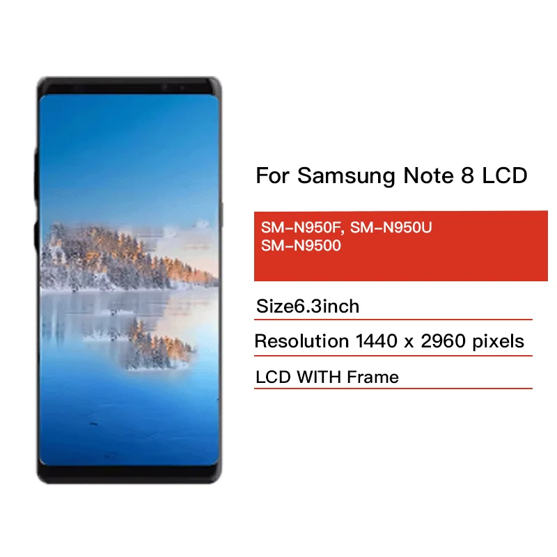 Wyświetlacz TFT do Samsung Note8 Wyświetlacz LCD Ekran Dotykowy Digitizer Zespół Do Samsung Note 8 N950F N950U N950W N950FD — zdjęcie produktu 2