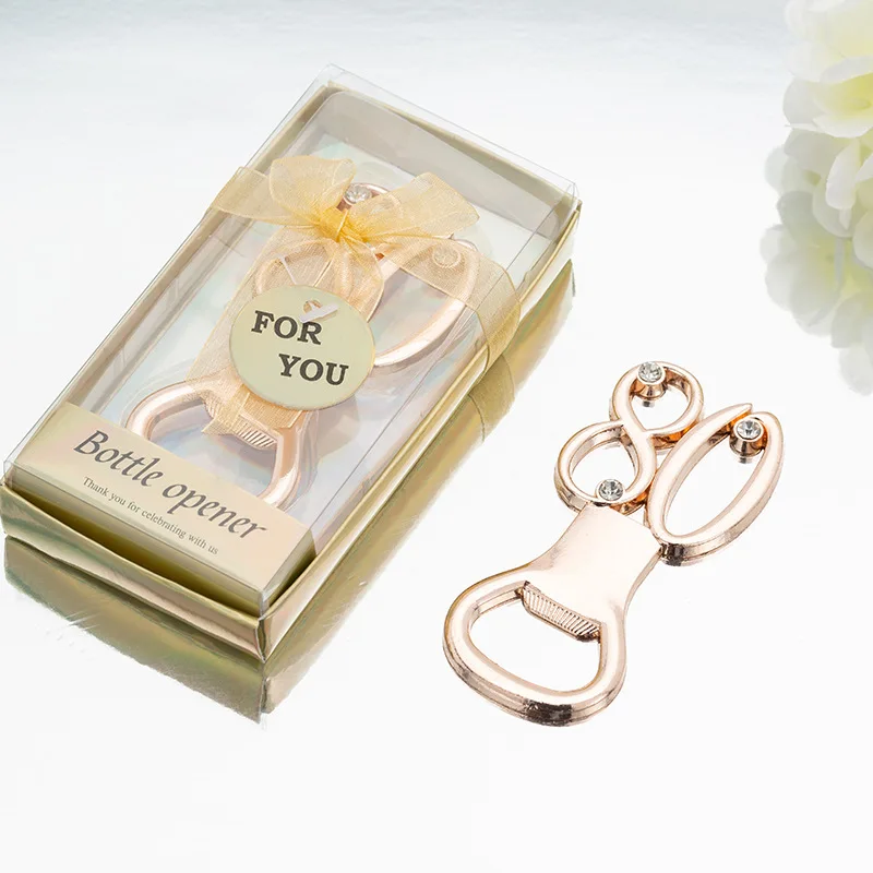 20 stücke Boxen Jahrestag Dekoration Geschenke Goldene 50 Jahr Flasche Opener für 50th Geburtstag Hochzeitstag Partei Liefert – Detail 8