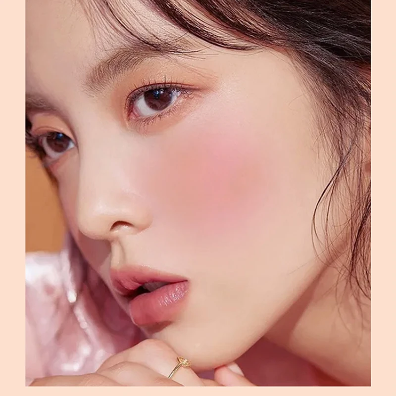 Two Color Love Shape Blush Silky Smooth Naturally Matte Brighten Skin Color Nude Cheek Long-lasting Face Makeup