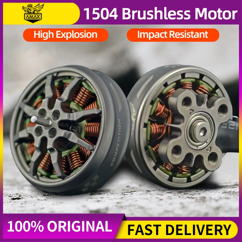 1/2 قطعة AMAX 1504 فرش السيارات 4000KV M2 * 9 مللي متر 12N14P FPV موتور انفجار عالية ل FPV RC سباق حرة الطائرة بدون طيار كوادكوبتر #1