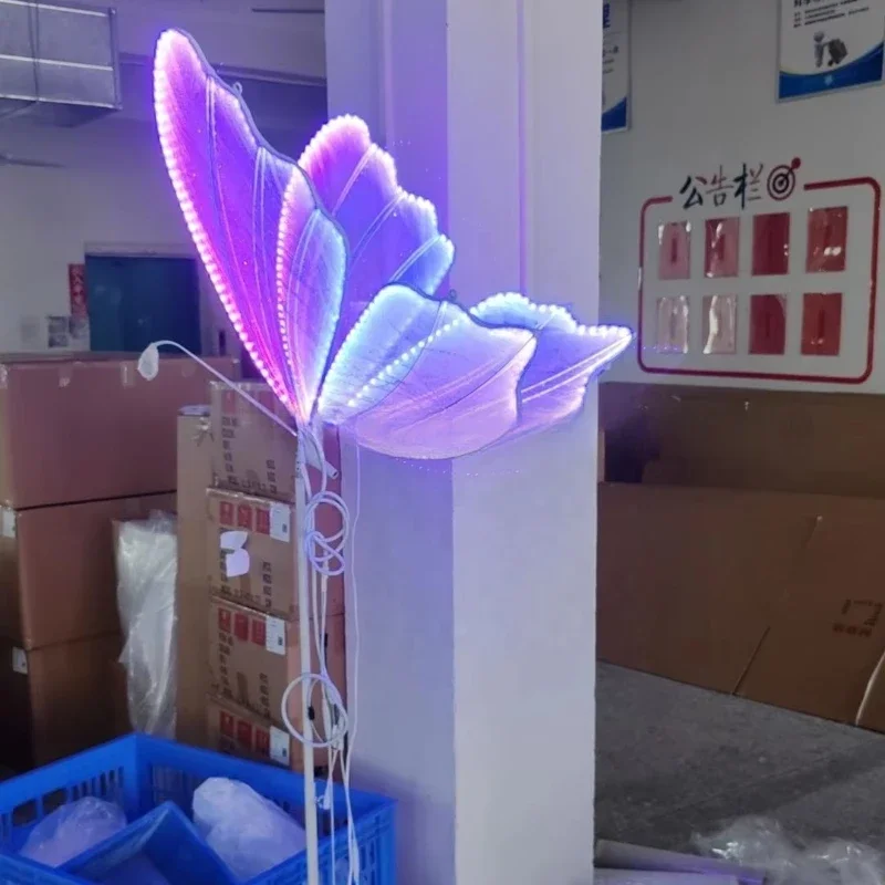 wedding decoration LED butterfly light colorful moving butterflies lights automatic butterfly with moving wings