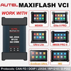 Autel VCI MaxiFlash VCI Dongle J2534 ECU Programmer Work with OEM Automaker GM Techline Software Reprogramming and Autel Scanner