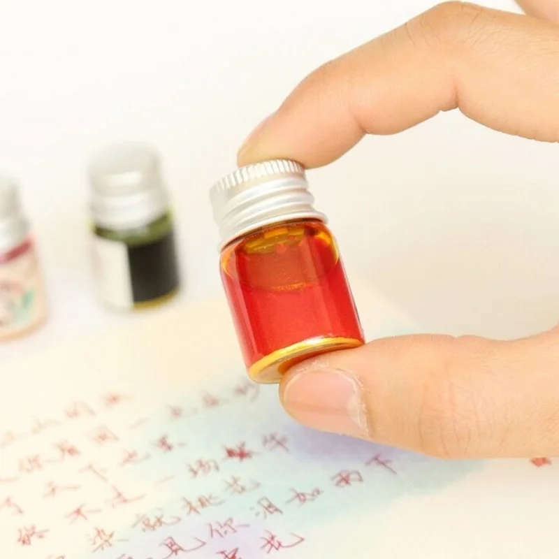 Goldene Pulverfarbene Füllfederhaltertinte 15ml Sternenhimmel-Glitzerpulver zum Färben, Malen, Kalligraphie-Übungen, Farbige Tinte – Detail 19