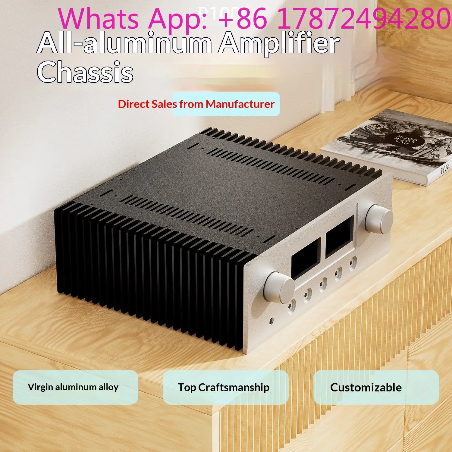 BRZHIFI P1000 All Aluminum Alloy Class A Combined Power Amplifier Chassis 4315cm Power Amplifier Audio Chassis