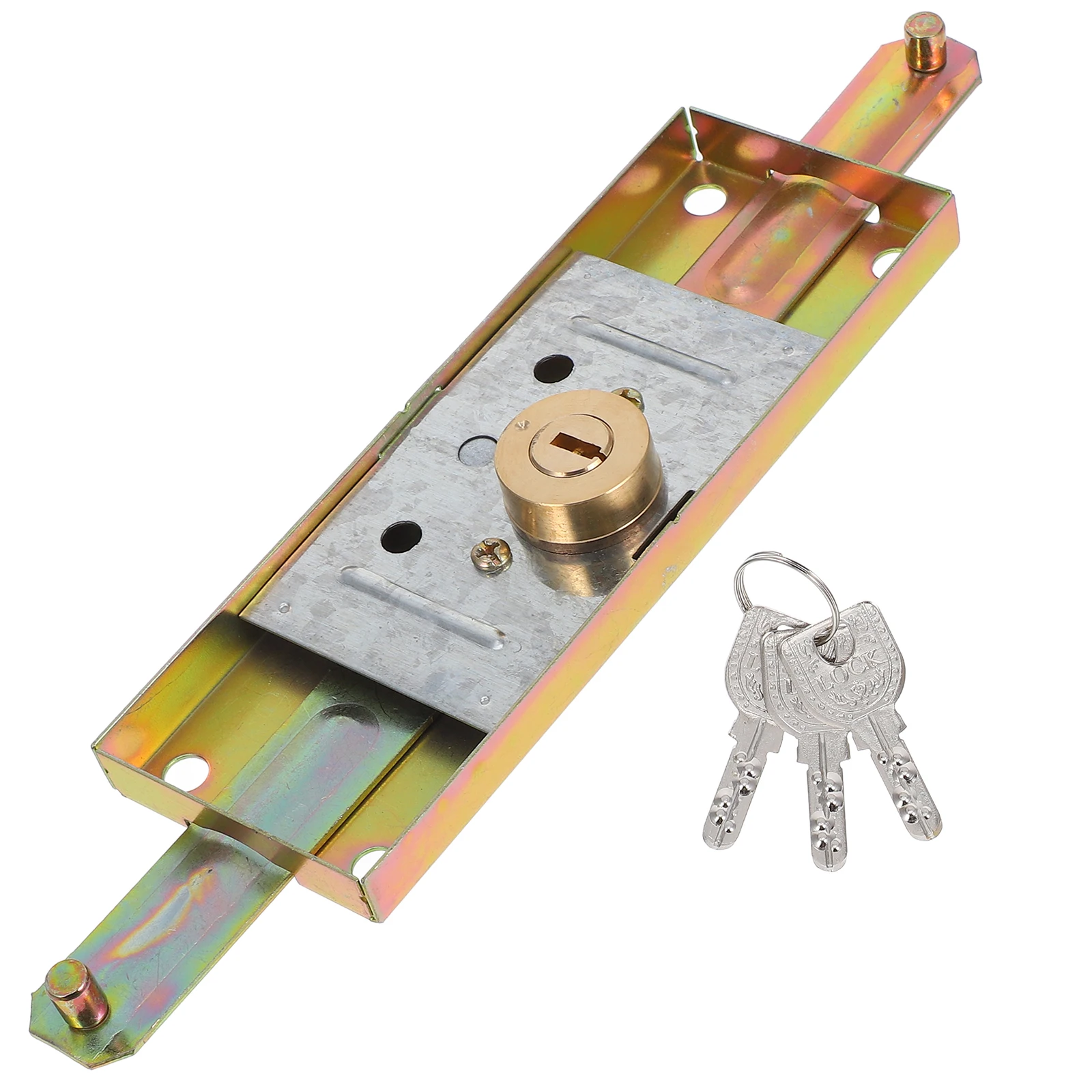 

Garage Door Lock Set Heavy Duty Sliding Anti Theft Security Commercial Residential Roll-Up Door Lock Durable Flip Gate Latch