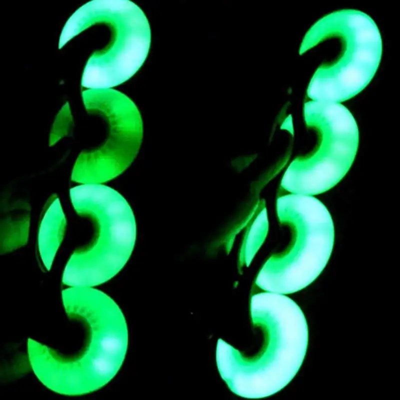 4PCS LED แฟลชล้อสเก็ต 76 มม.สําหรับอินไลน์สเก็ต 90A สําหรับผู้ใหญ่เด็ก Roller ล้ออินไลน์เลื่อนแฟลช Roller Skate Whee ใหม่