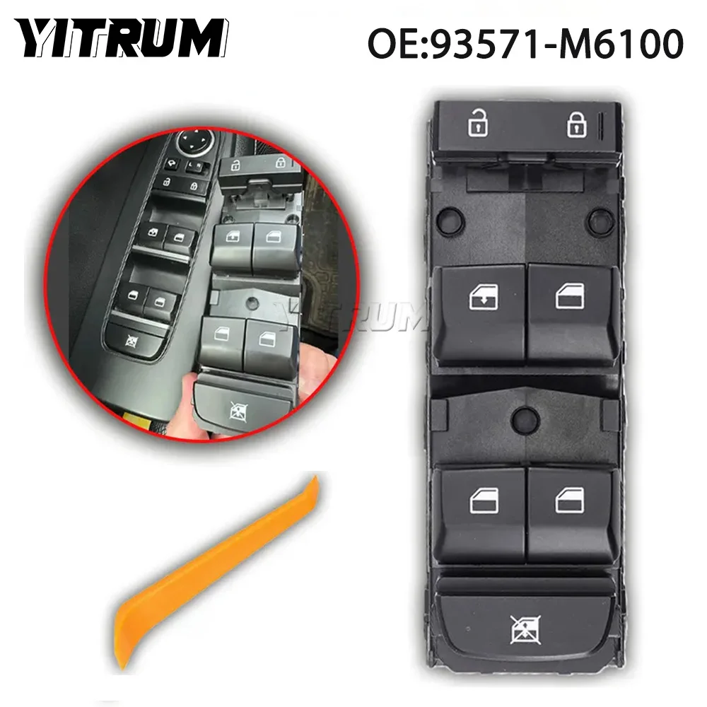 

YITRUM кнопка главного переключателя окна с электроприводом для Kia Forte Cerato K3 2019-2021 93571-M6100 93571M6100