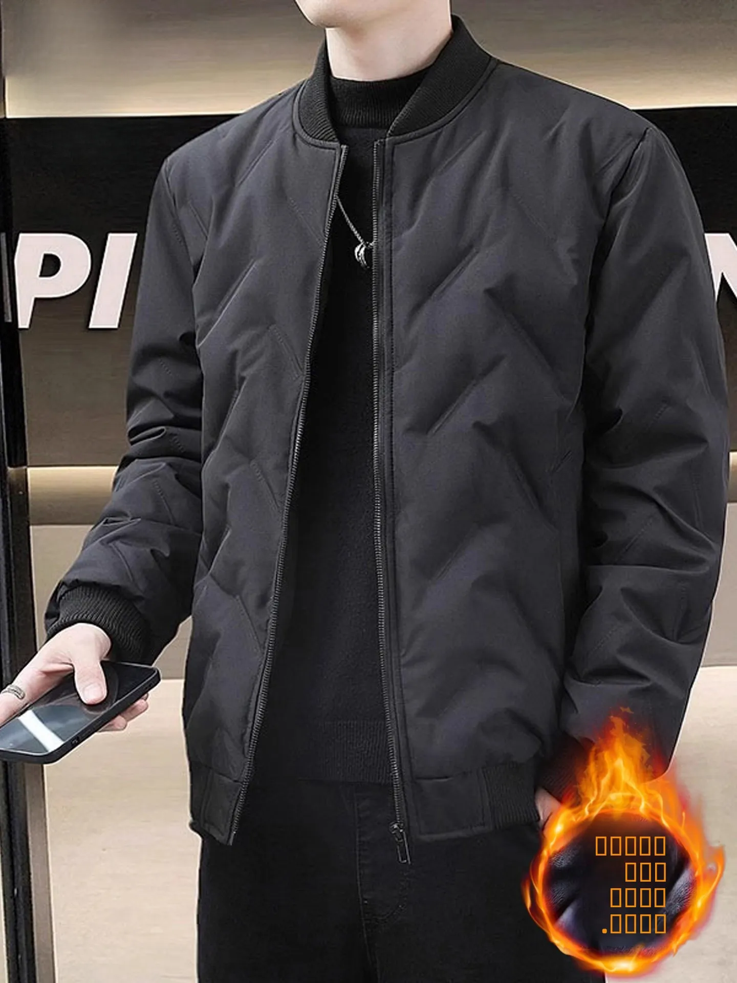 

TUCANO деревянная мужская хлопковая куртка с воротником-стойкой, утепленная зимняя модная верхняя одежда, повседневная свободная посадка из полиэфирного волокна