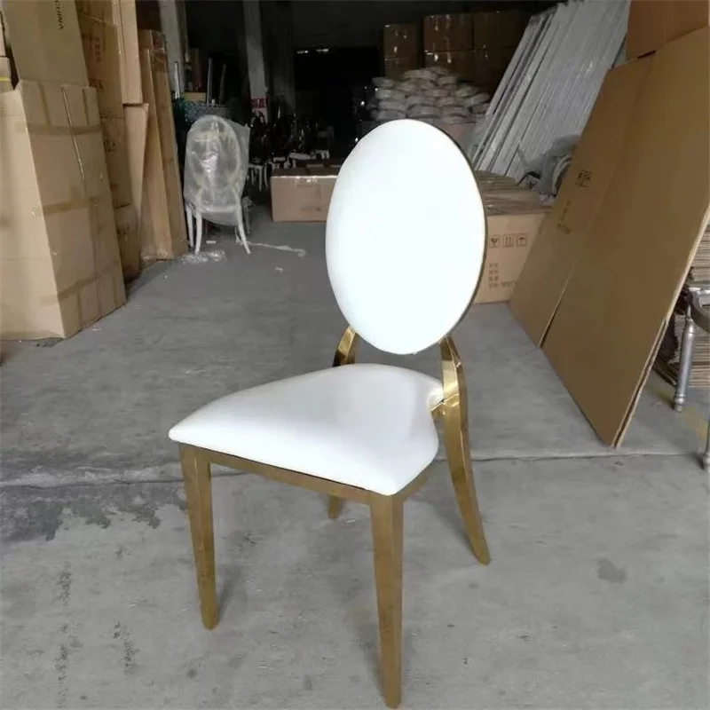 Luxury Restaurant Furniture Event Wedding Decor Party Supplies Banquet Table And White Leather Chair