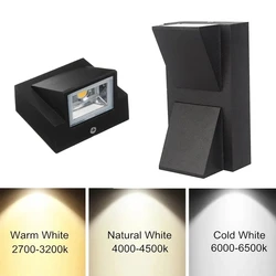 IP65 Waterproof 5W 10W  indoor outdoor Led Wall Lamp modern Aluminum Surface Mounted Cube Led Garden Porch Light AC110V-/220V