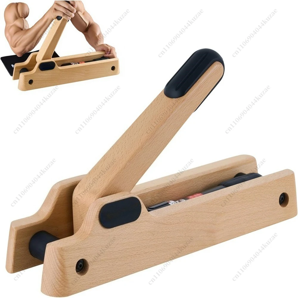 Wooden Arm Wrestling Trainer, Biceps and Grip Strength Training Tool for Home Gym Fitness