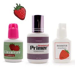 Eonbeaut-Primer Clear Glue, Strawberry Booster, Extensão de Cílios, Limpador Profissional, Adesivo de Cola Transparente, Korea Original, 15ml