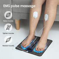 Ems Foot Massager Pad Portable Foldable Massage Mat Pulse Muscle Stimulator Improve Blood Circulation Relief Pain Relax Feet Usb