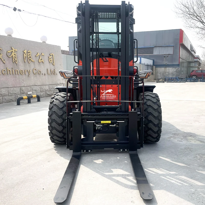 Agricultural Machinery Small All-Terrain Off-Road Forklift 4WD Wheeled Multi-Function Counterbalanced Diesel Forklift Customized