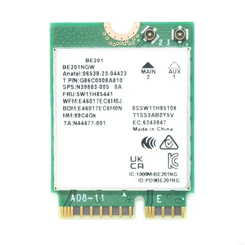 

C90F Wi-Fi 7 Сеть адаптер 5800 Мбит / с Скорость, совместимый с 5,4 Подключение 2,4 ГГц+5 Гц+6 ГГц Совместимость WDIE
