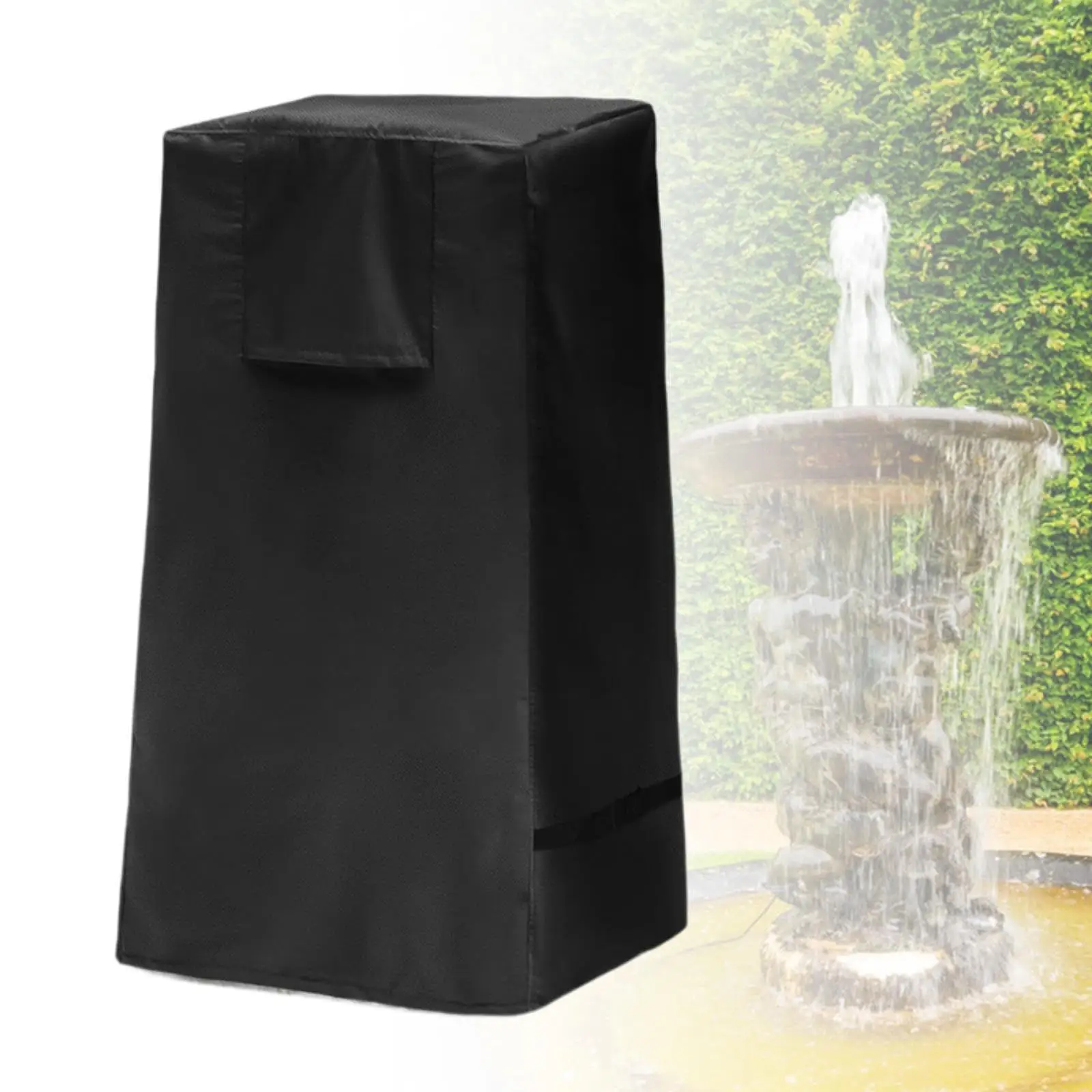

Garden Fountain Cover Stacked Stones Fountain Cover for Outdoor Courtyard