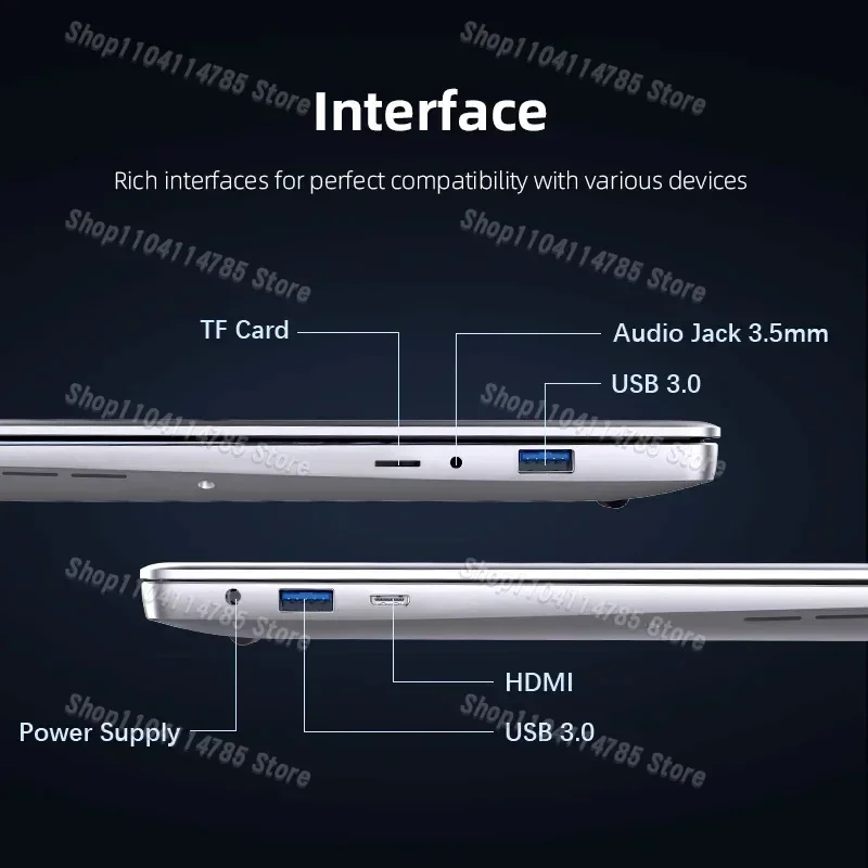 Ultra Slanke Laptop Intel Kern I7-7500U Draagbare Laptops 1920*1080 14.1 Inch Computer Pc 12Gb Ram 1Tb Ssd Core I7 Laptop