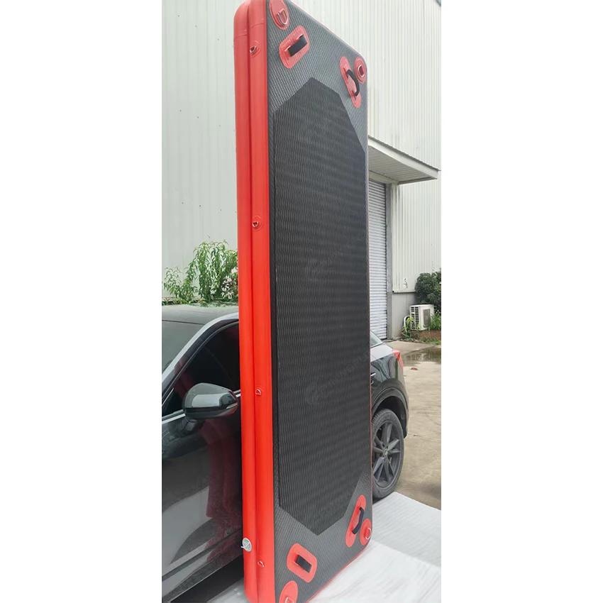 Inflatable Float Raft Floating Pontoon Bridge Walkway Durable Lifeguard Rescue Board With Non-slip Mat