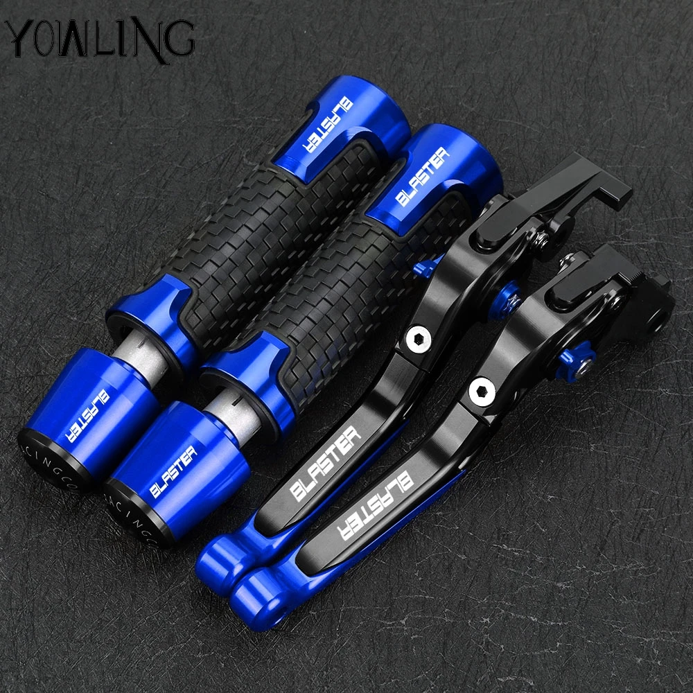 For Yamaha Blaster YFS200 YFS 200 2005-2006 Adjustable Extendable Folding Brake Clutch Levers Handlebar Handle Grip end