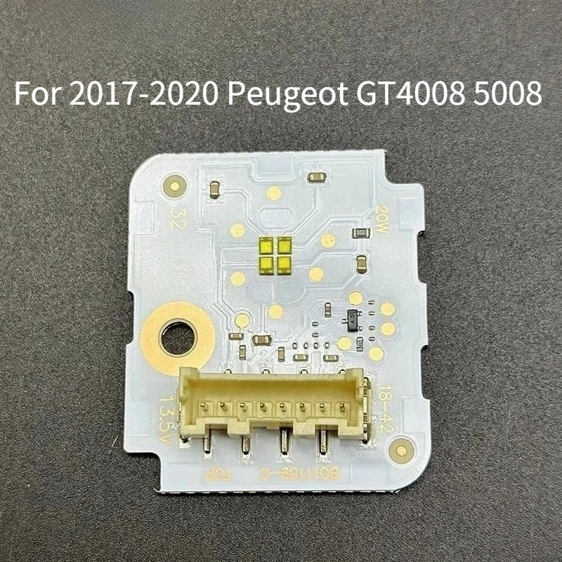 

Новая плата светодиодных ДХО белого цвета, 8-контактная, для Peugeot GT 4008 5008 2017-2020, замена чипа источника света фары, B011159-C