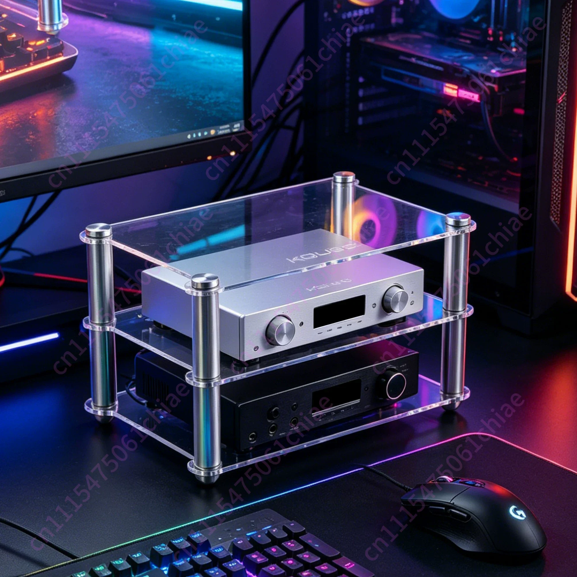 Desktop Mini HIFI Equipment Rack Decoder Power Amplifier Headset Amplifier Multi-layer Storage Aluminum Alloy Rack ES8