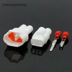 1 Set 2 Pin Male Female White Auto Connector Waterproof Automotive Plug For Motorcycle 6180-2181