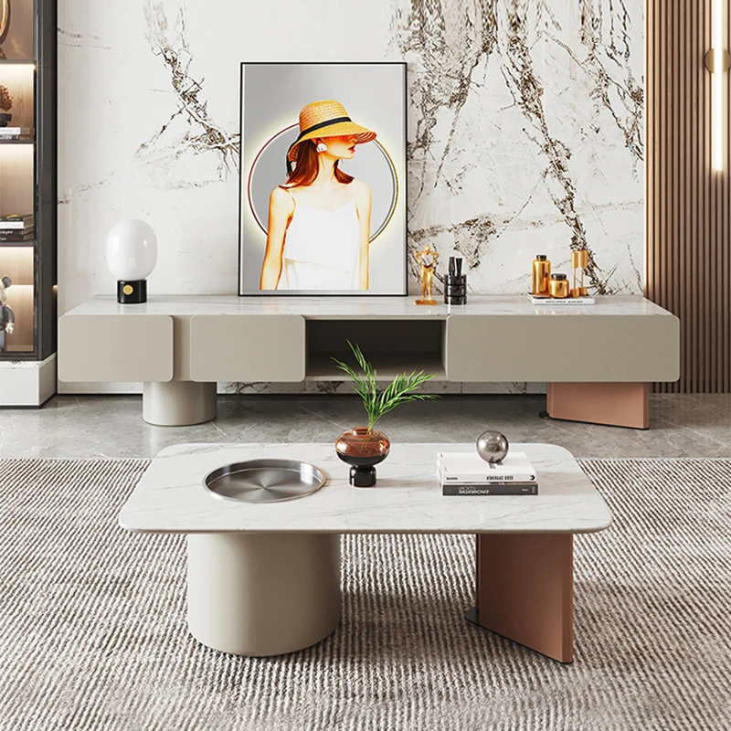 

Роскошный журнальный столик в скандинавском стиле, минималистичный дизайнерский высококачественный набор журнальных столиков для гостиной, креативная мебель для дома Escritorios FYCT