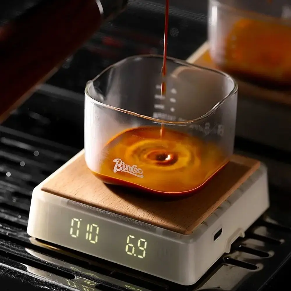 0.1g Precision Electronic Coffee Scale Backlight Display Compact Design Kitchen Scale Portable MINI Espresso Scale