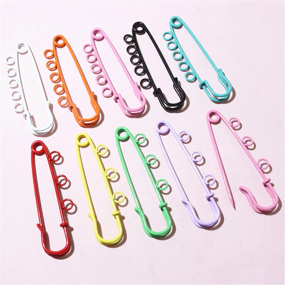 10/20 قطعة دبابيس السلامة بروش دبابيس الخياطة المعدنية دبابيس الملابس مع 3/5 حلقات للعلامات Crafts بها بنفسك الحرف صنع المجوهرات النتائج #4