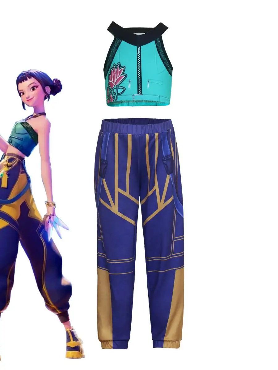 زي تنكري جديد لهالوين، زي فرقة فتيات K هنتر ويتش، زي أنيمي ميرا زويلو رومي، مصنوع من البوليستر، أزياء نسائية عصرية