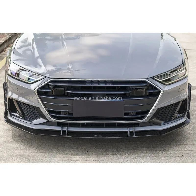 Spoiler Depan Serat Karbon Prepreg Terlaris untuk Audi A7 S7 2019-2024