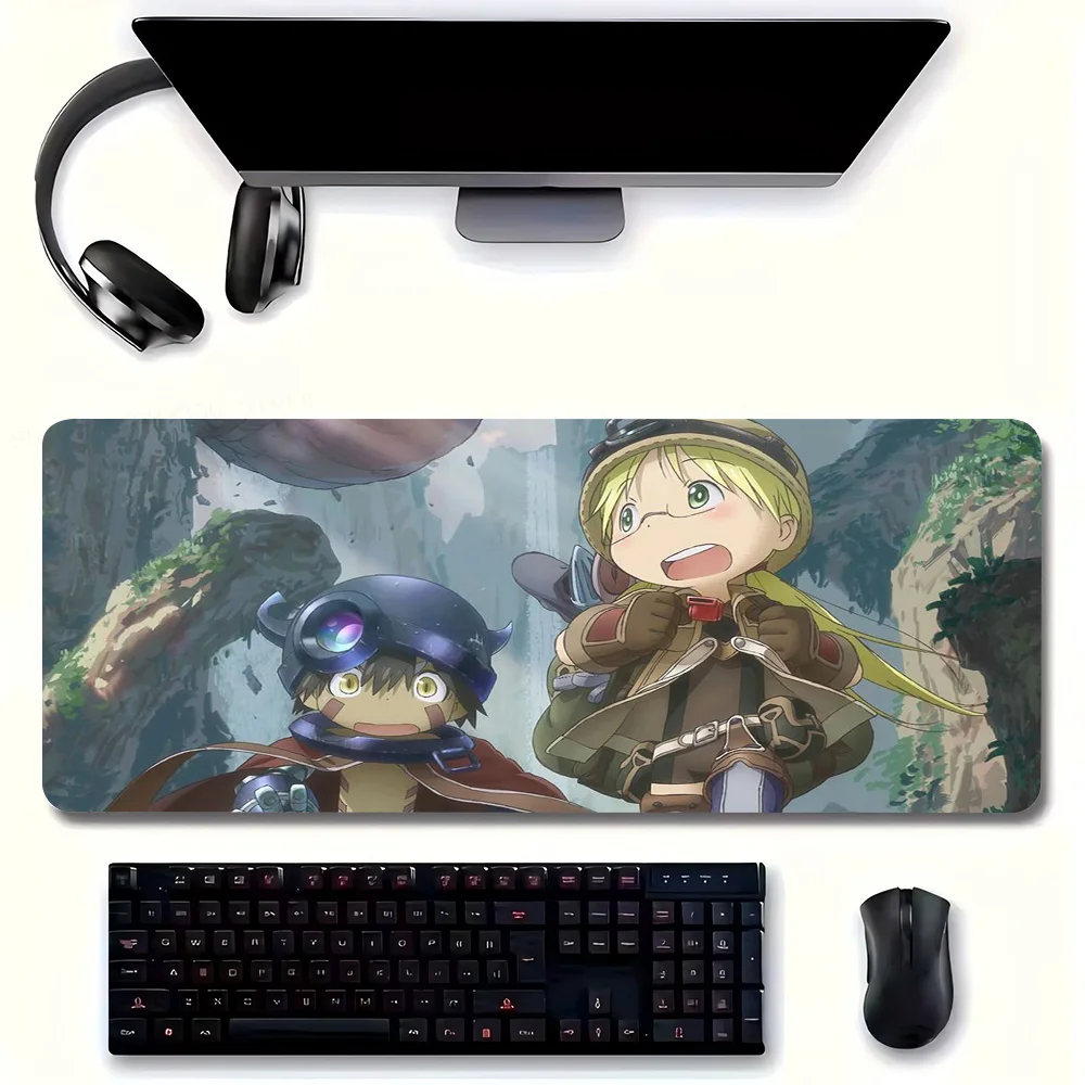 Anime Made In A-Abyss Mousepad Non-slip Suitable For Office Computers Laptops E-sports Game Desk Mats XXL Keyboard