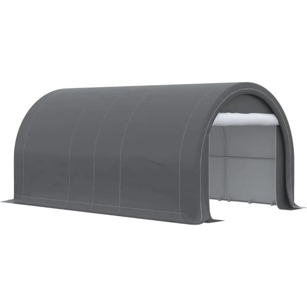 

Gray Outdoor Roll-up Door Tent, Ideal for Garden, Backyard, Beach, 196.75L x 118W x 94.5H