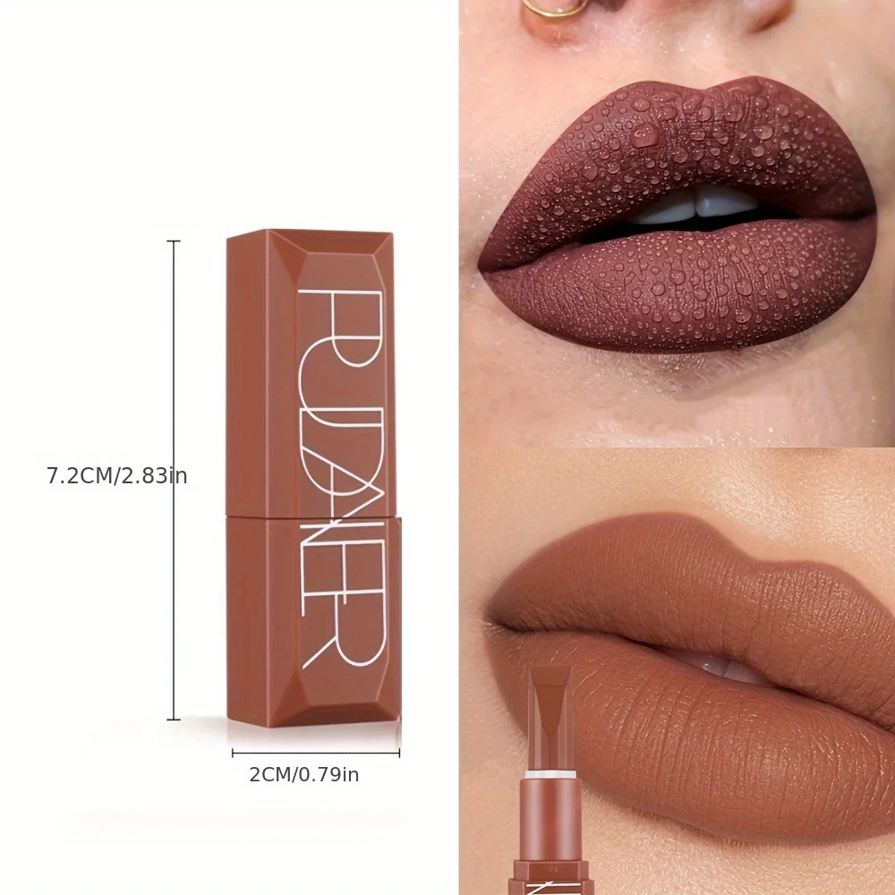 أحمر شفاه غير لامع مقاوم للماء، لون شفاه يدوم طويلاً، سهل الاستخدام، أحمر شفاه عالي الصبغة، مناسب لجميع الحفلات والمهرجانات #6