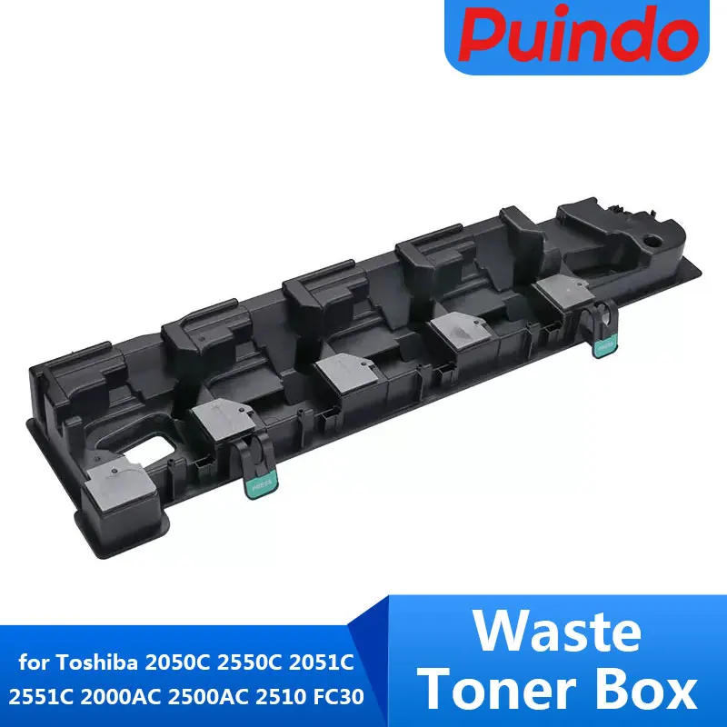 caixa do recipiente do toner do desperdicio para toshiba 2050c 2550c 2051c 2551c 2000ac 2500ac 2510 fc30 6ag00004477 ps tbfc30 tbfc30 01