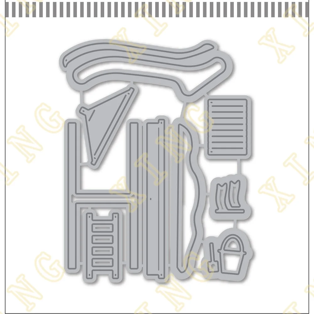 On the Playground Die Scrapbooking New Arrival 2024 Metal Cutting Dies Christmas Card Making Stencils For Decor