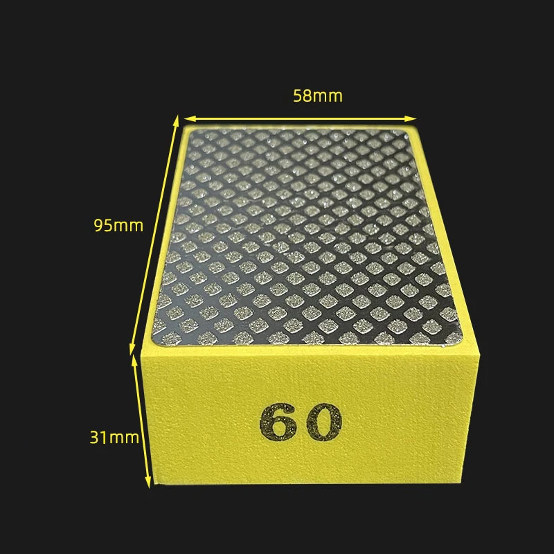 6Pcs Diamond Hand Polishing Pads Tile Glass Abrasive Grinding Block Pad Stone Marble Ceramic Sanding Disc Polisher Tools