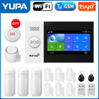 Security Alarm System Zone Auto Dial GSM SMS Home Burglar Security Wireless WiFi Alarm System Detector Sensor Kit Remote Control