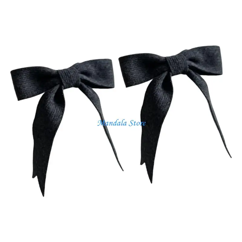 U2JC Practical Knits Bows Window Curtain Tie Polyester Fabric Easy To Clean